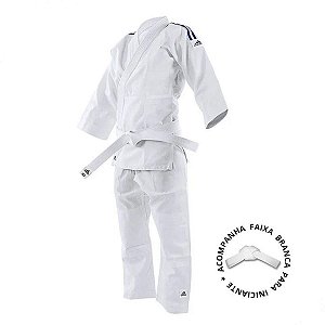 Kimono Infantil Judô Jiu-jitsu adidas Evolution J200 Branco