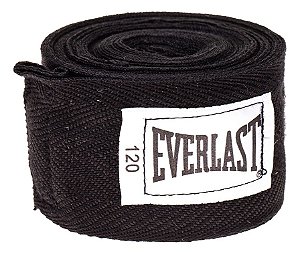 Bandagem Everlast 3 Metros Preto