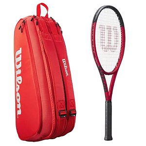 Raquete De Tênis Wilson Clash 100 V2 295g L3 e Raqueteira