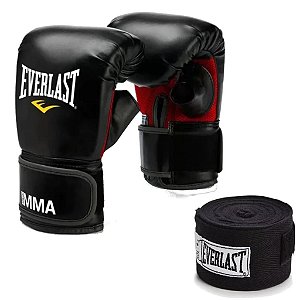 Kit Luva Treino MMA Everlast e Bandagem Everlast par Adulto