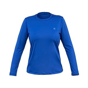 Camiseta Curtlo Active Sense Feminina Azul Royal P