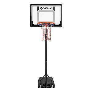 Tabela de Basquete Portátil Vollo Ajustável até 2,10m Aro 38