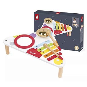 Minha Primeira Mesa Musical 3 Instrumentos Confetti Janod