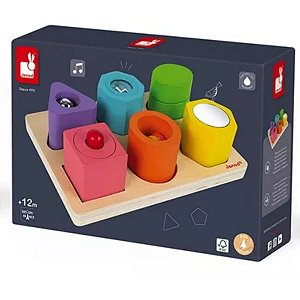 Brinquedo Encaixa-formas Interativo 7 Pecas Janod