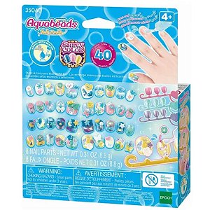 Aquabeads Nail Studio Stars e Unicorns Nail Refill Kit
