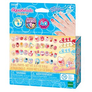 Aquabeads Nail Studio Hearts e Ribbons Nail Refill Kit