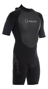 Roupa Short John Neoprene Fun Dive Wailea Curto 3mm M
