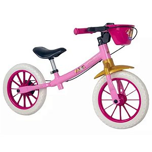 Bicicleta Balance Infantil Bike Princesas Aro 12 Nathor