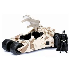 Miniatura 1/24 Batmóvel The Dark Knight Figura Batman Jada