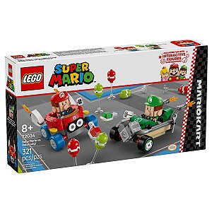 Lego Super Mario Kart Baby Mario vs Baby Luigi 72034