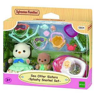 Sylvanian Families Irmãs Lontras Marinas Snorkel Splash 5804