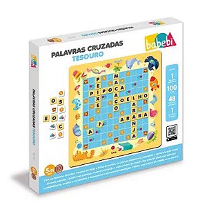 Brinquedo Palavras Cruzadas Tesouro Babebi 7077