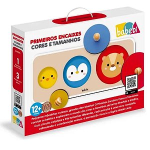 Jogo Educativo Primeiros Encaixes Cores e Tamanhos Babebi