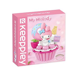 Bloco de Montar Cupcake de Morango da My Melody Keepplay