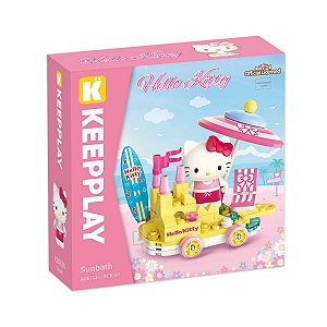Bloco de Montar Banho de Sol Hello Kitty e Amigos Keepplay