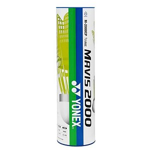 Peteca Yonex Badminton Mavis 2000 Tubo Com 06 Unidades