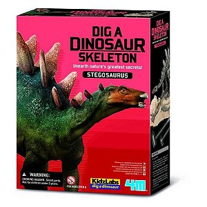 Kit de Escavação de Dinossauro Estegossauro 4M Kidzlabs