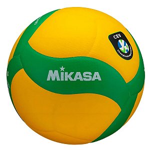 Bola de Vôlei Mikasa V200W CEV Amarela e Verde