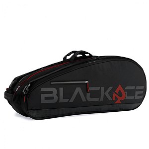 Raqueteira Prokennex Black Ace X12 Preta e Vermelha