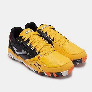 Chuteira Society Joma FS Reactive Amarelo e Preto