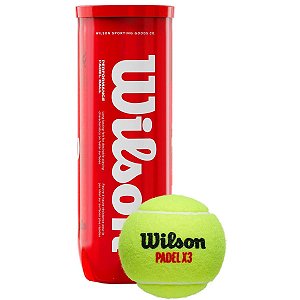 Bola de Padel X3 Wilson Tubo com 03 Bolas