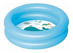 Banheira Piscina Inflável Infantil / Baby 28 Litros Azul Mor