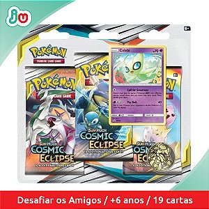 Blister Triplo Pokémon TCG Eclipse Cósmico - Celebi