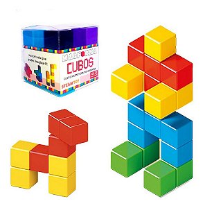 Blocos De Montar Cubo Magnético  22 Peças Magforma
