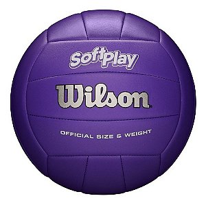 Bola De Vôlei Wilson Soft Play Maciez & Toque Aveludado Roxa