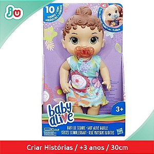 Boneca Baby Alive Primeiros Sons Morena Hasbro