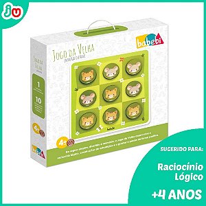 Brinquedo Criativo Jogo da Velha Entre Gato e Rato Babebi