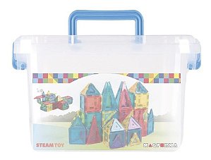 Brinquedo Educativo Magnético Mag Forma Maleta 90 Pç