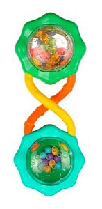 Chocalho Rattle E Shake Barbell Bright Starts Verde