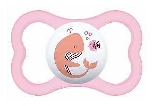 Chupeta Mam Menina Embalagem Unitária  Air 6+ Rosa 2832
