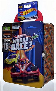 Hot Wheels Maleta Porta Carrinhos - 18 Entradas Fun Laranja