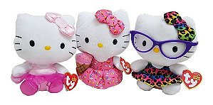 Kit  3 Pelúcias Hello Kitty  Ty Dtc