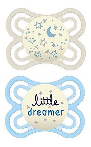 Kit Chupeta Mam Perfect Night Dupla 0-6 Meses Menino 2975
