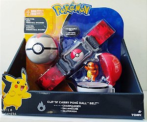 Kit Cinto Com Pokébola  Fogo Vermelha