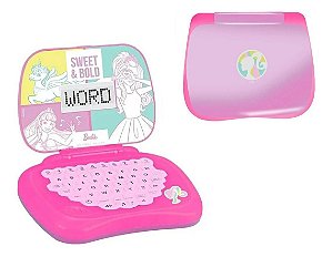 Laptop Infantil Barbie Brinquedo Candide 1812