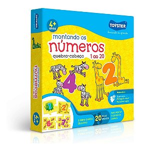 Quebra - Cabeça Montando Os Números 1 Ao 20 Toyster