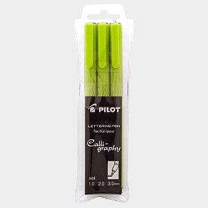 Kit Caneta Lettering Pen Caligrafia com 3 unidades Pilot