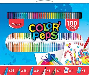 Super Kit de Pintura Color'Peps, 100 Peças, Maped