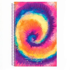 Caderno Colegial 10 Matérias Tie Dye 160 Folhas São Domingos