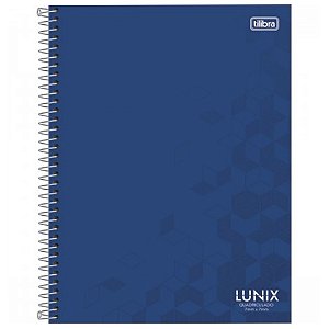 Caderno Quadriculado Espiral 7mm x 7mm Lunix 80 Folhas Tilibra