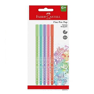 Kit Caneta Fine Pen Pop 0.4mm Faber Castell