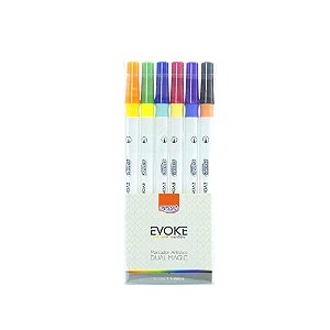 Kit Marcador Artístico Dual Magic Brush Pen Brw