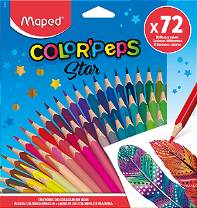 Lápis de Cor Color Pep's Star 72 Cores