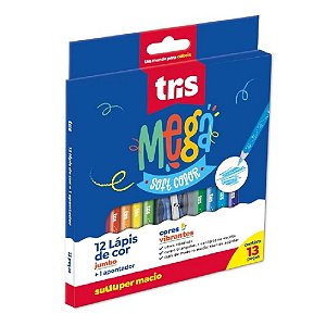 Lápis de Cor Mega Soft Color Jumbo 12 Cores Tris