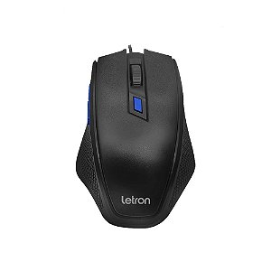 Mouse Óptico Office Level Preto e Azul COD.74494