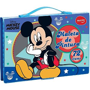 Maleta de Pintura Mickey 72 Itens Molin